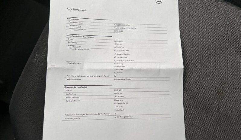 VW Crafter 35 Pritsche LR 2,0 TDI “Trendline” lleno