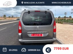 Peugeot Partner 1.6 HDi Premium 110CV 10.2011 189666km lleno